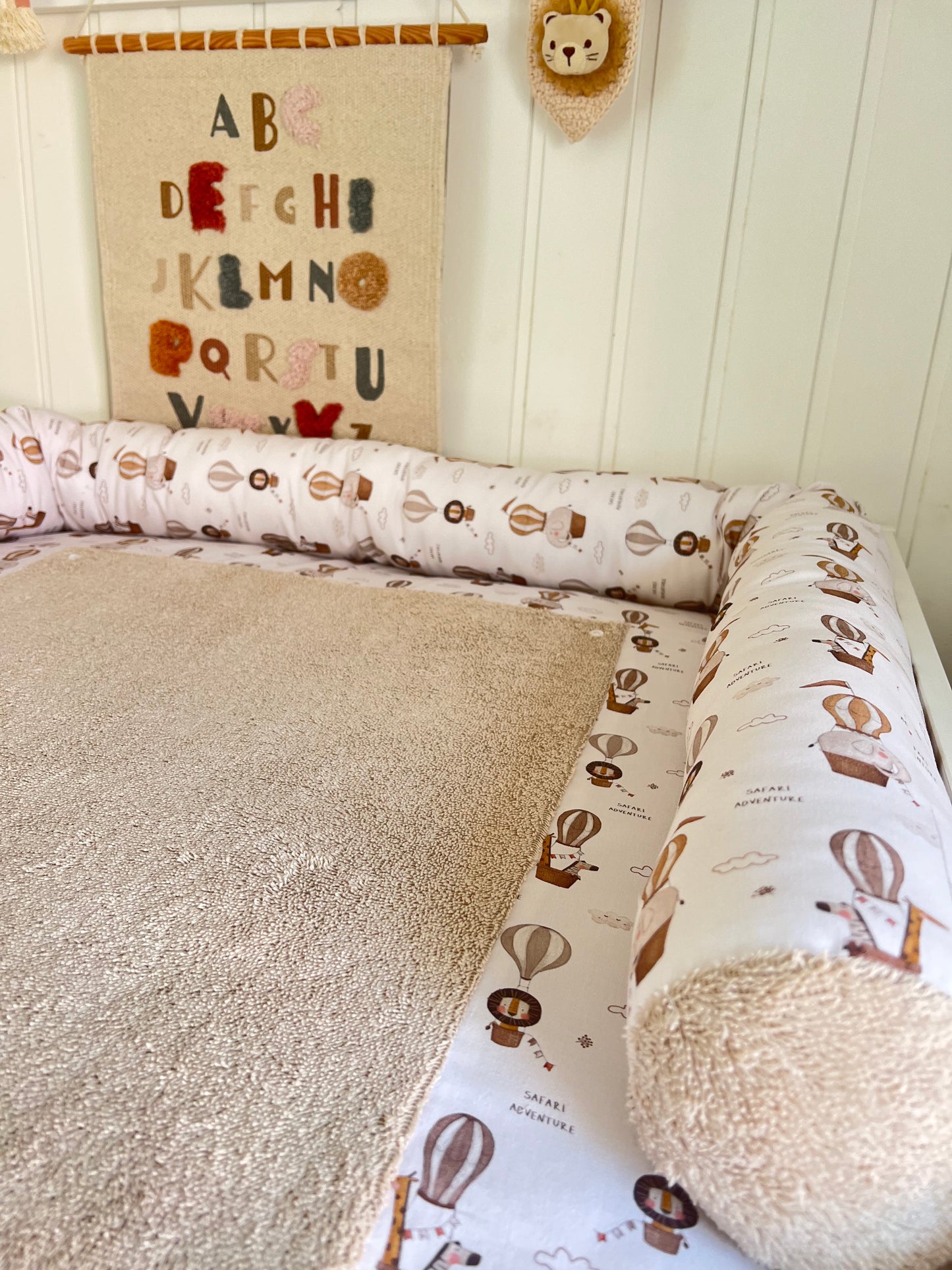 Wickelauflage Set "Adventure+Frottee hellbeige“