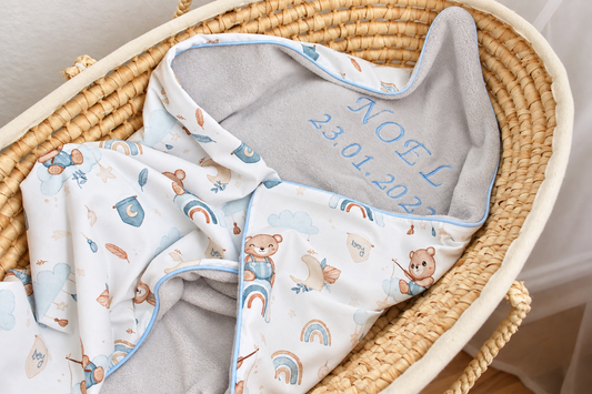 Kuscheldecke "Bär“ (einen Namen sticken ist gratis!)