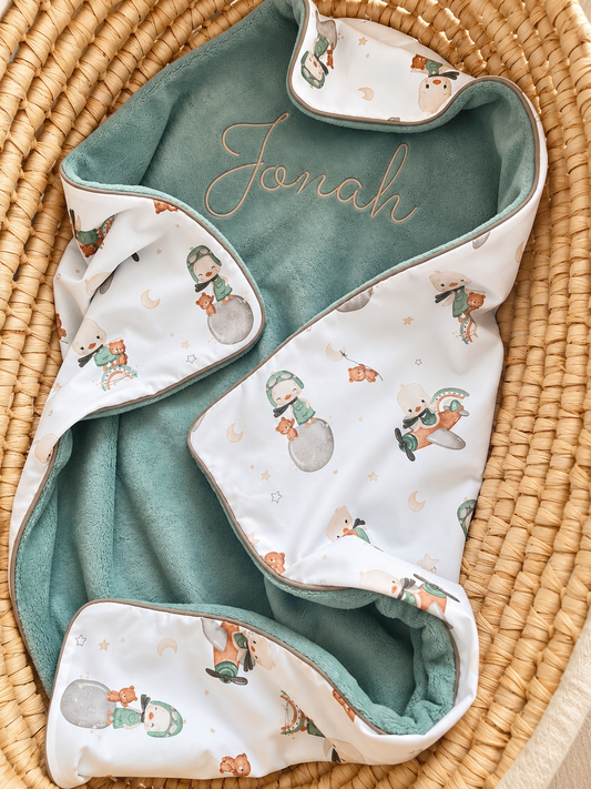 Kuscheldecke „Enten“ (einen Namen sticken ist gratis!)