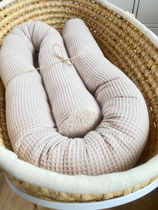 Bettschlange Wickeltischumrandung Uni, verschiedene Farben