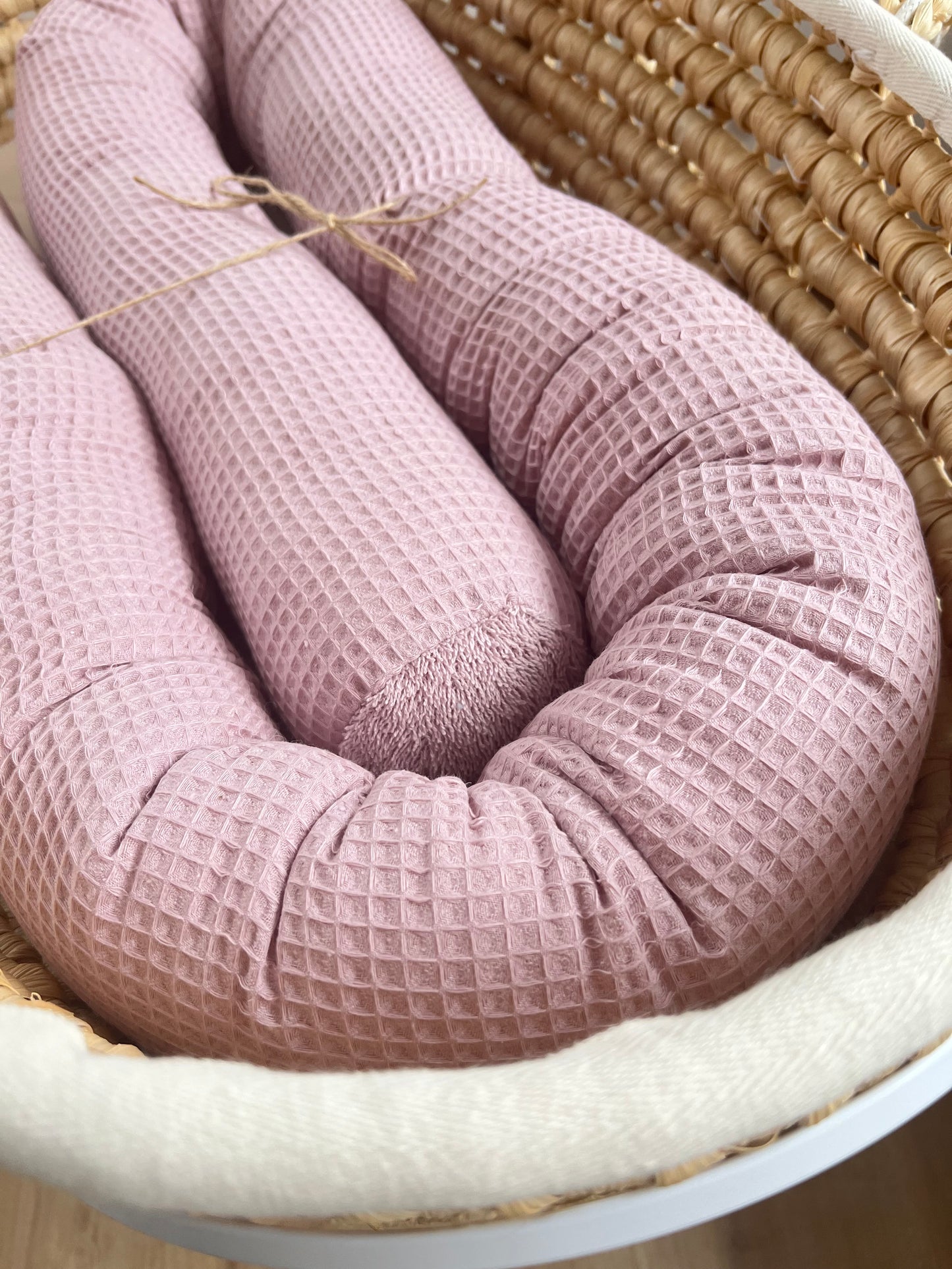 Bettschlange Wickeltischumrandung Uni, verschiedene Farben