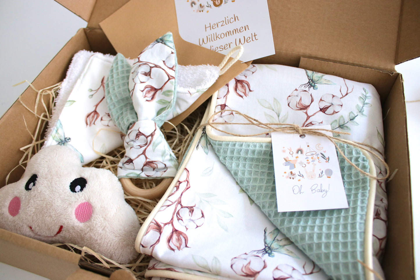 Geschenk Box "Babydecke Libellen“