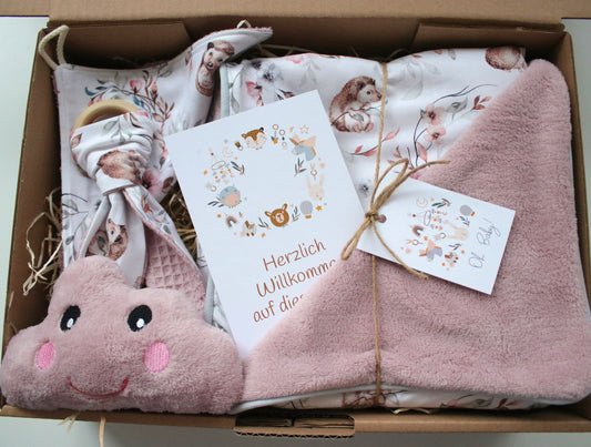 Geschenk Box "Kuscheldecke Igel“