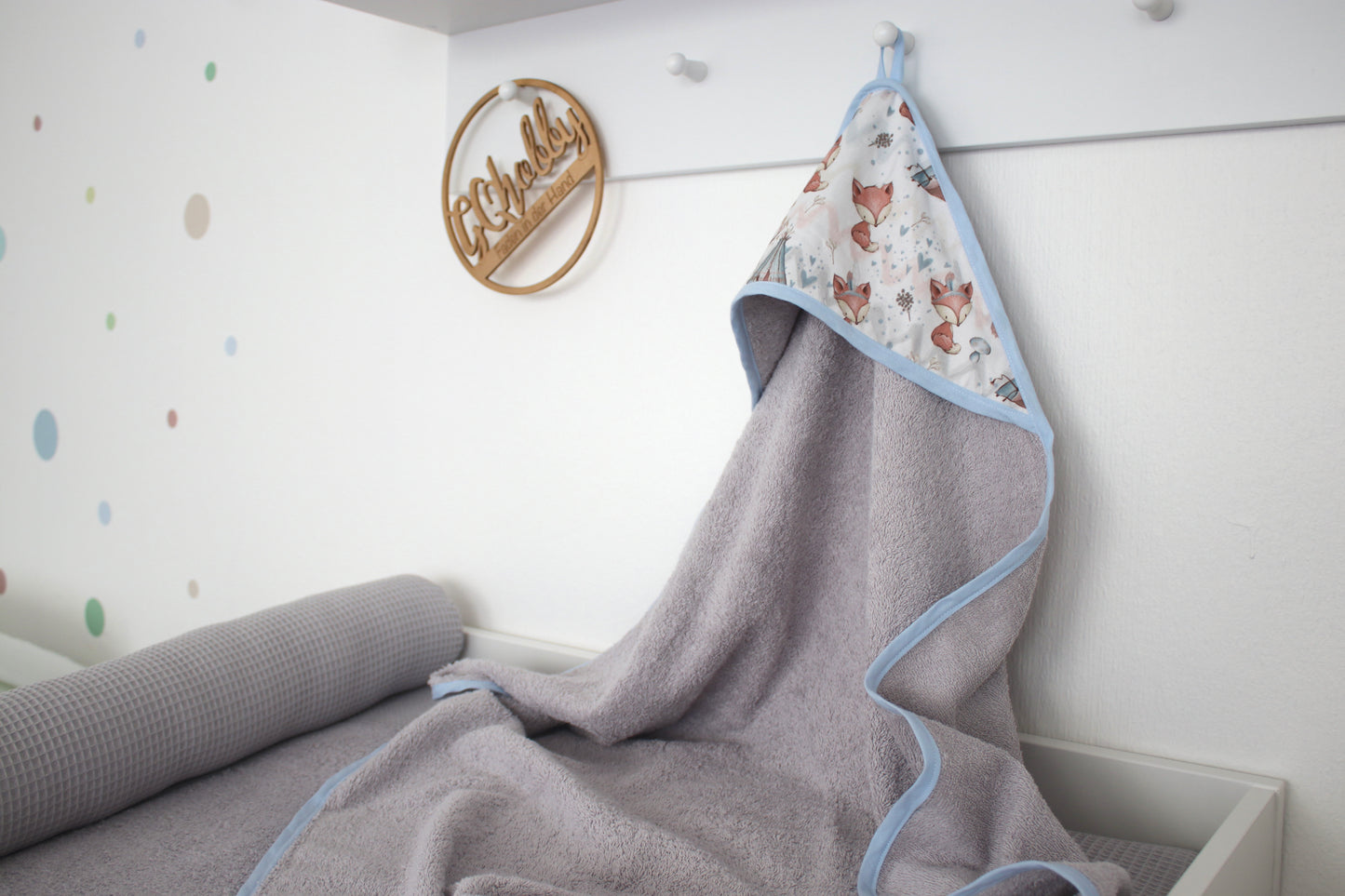 Kapuzenhandtuch  "Füchse"