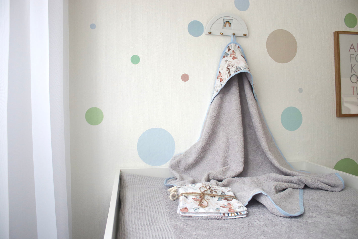 Kapuzenhandtuch  "Füchse"