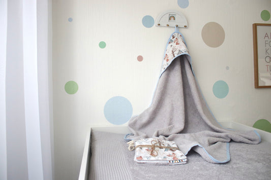 Kapuzenhandtuch  "Füchse"