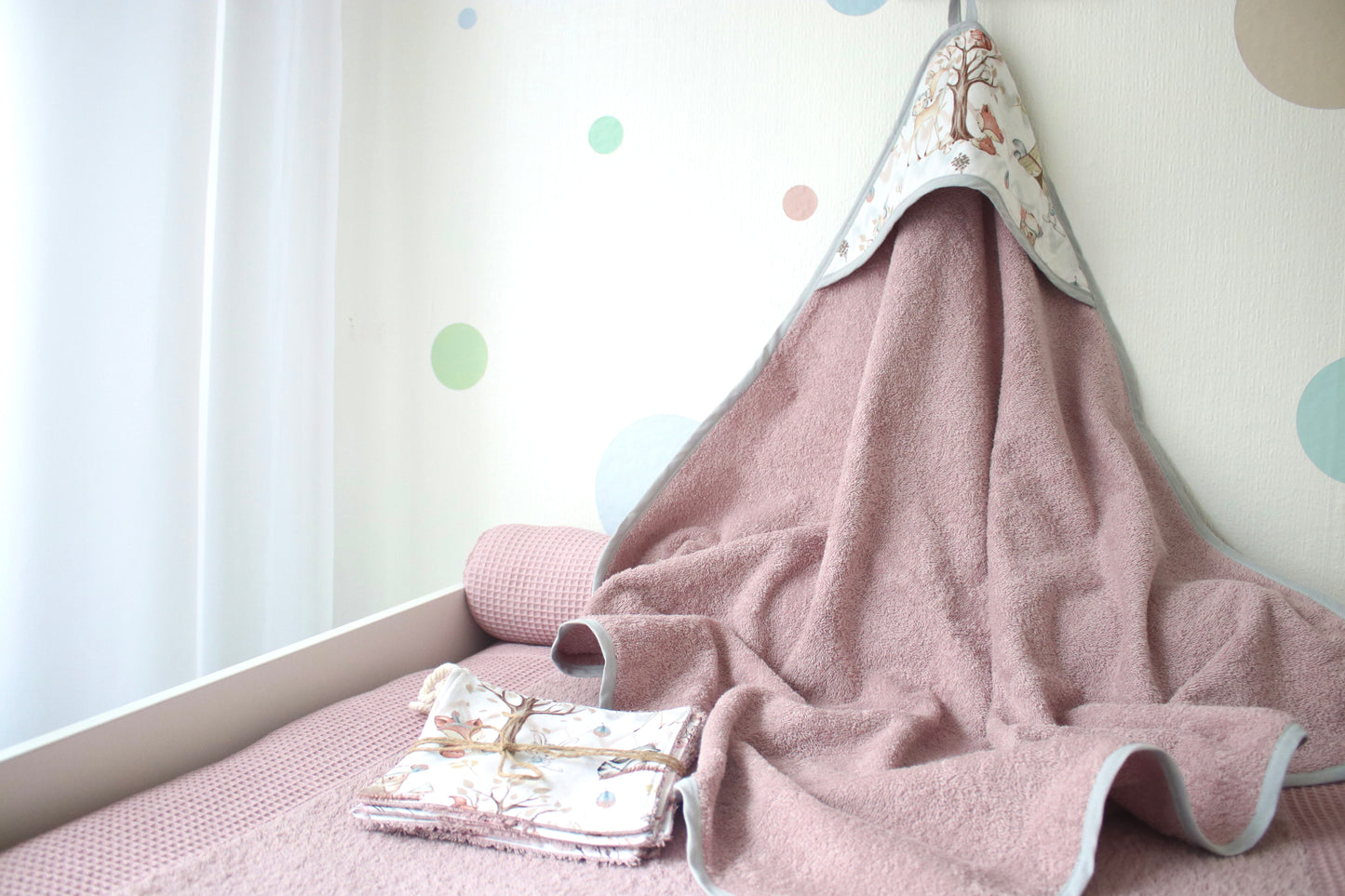 Kapuzenhandtuch  "Waldtiere"