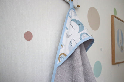 Kapuzenhandtuch  "Regenbogen Mond"