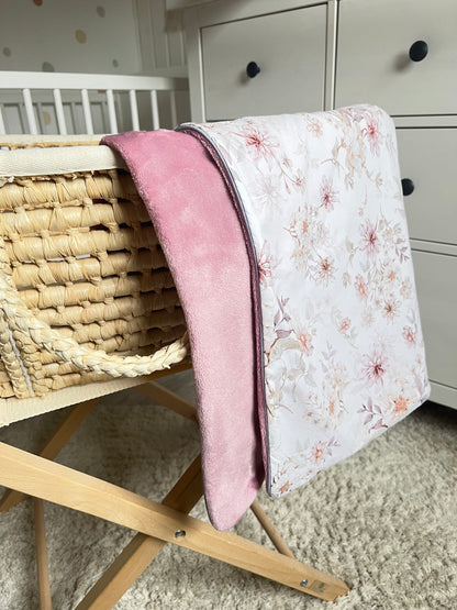 Kuscheldecke altrosa „Herbst“ (einen Namen sticken ist gratis!)