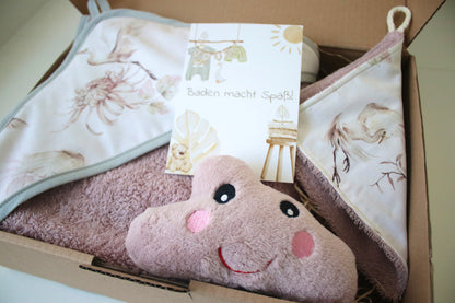 Geschenk Box "Kapuzenhandtuch Störche“