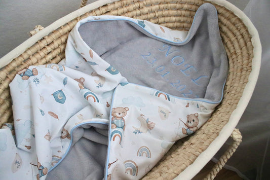 Kuscheldecke "Bär“ (einen Namen sticken ist gratis!)