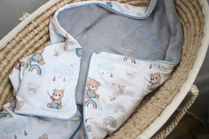 Kuscheldecke "Bär“ (einen Namen sticken ist gratis!)