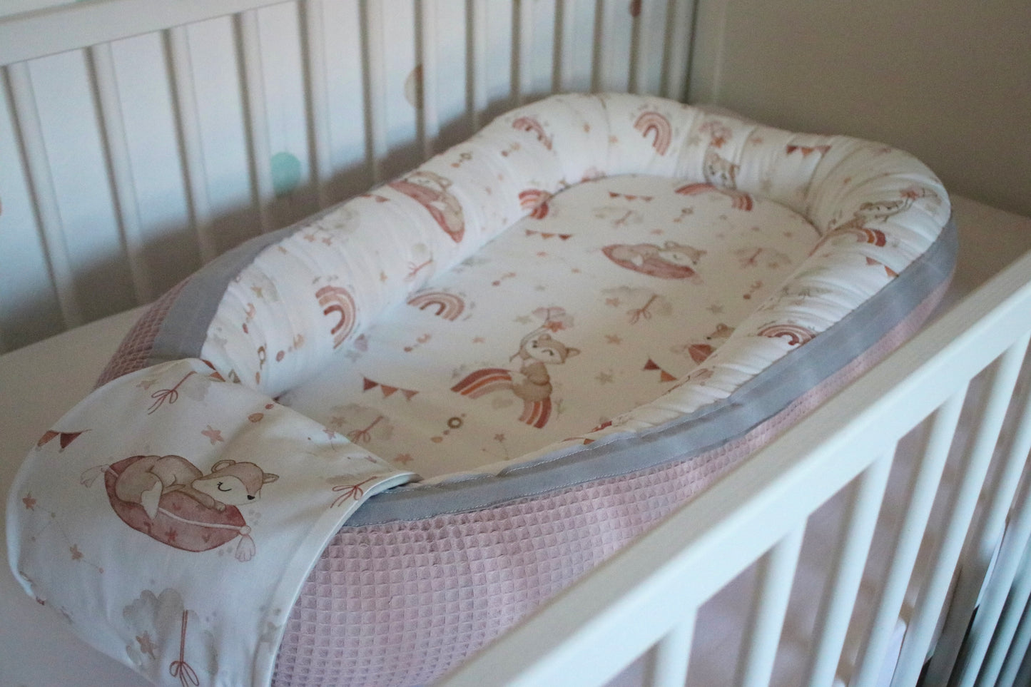 Nestchen „Füchse auf Regenbogen"