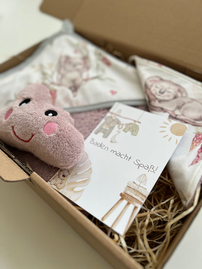 Geschenk Box "Kapuzenhandtuch Koalas“