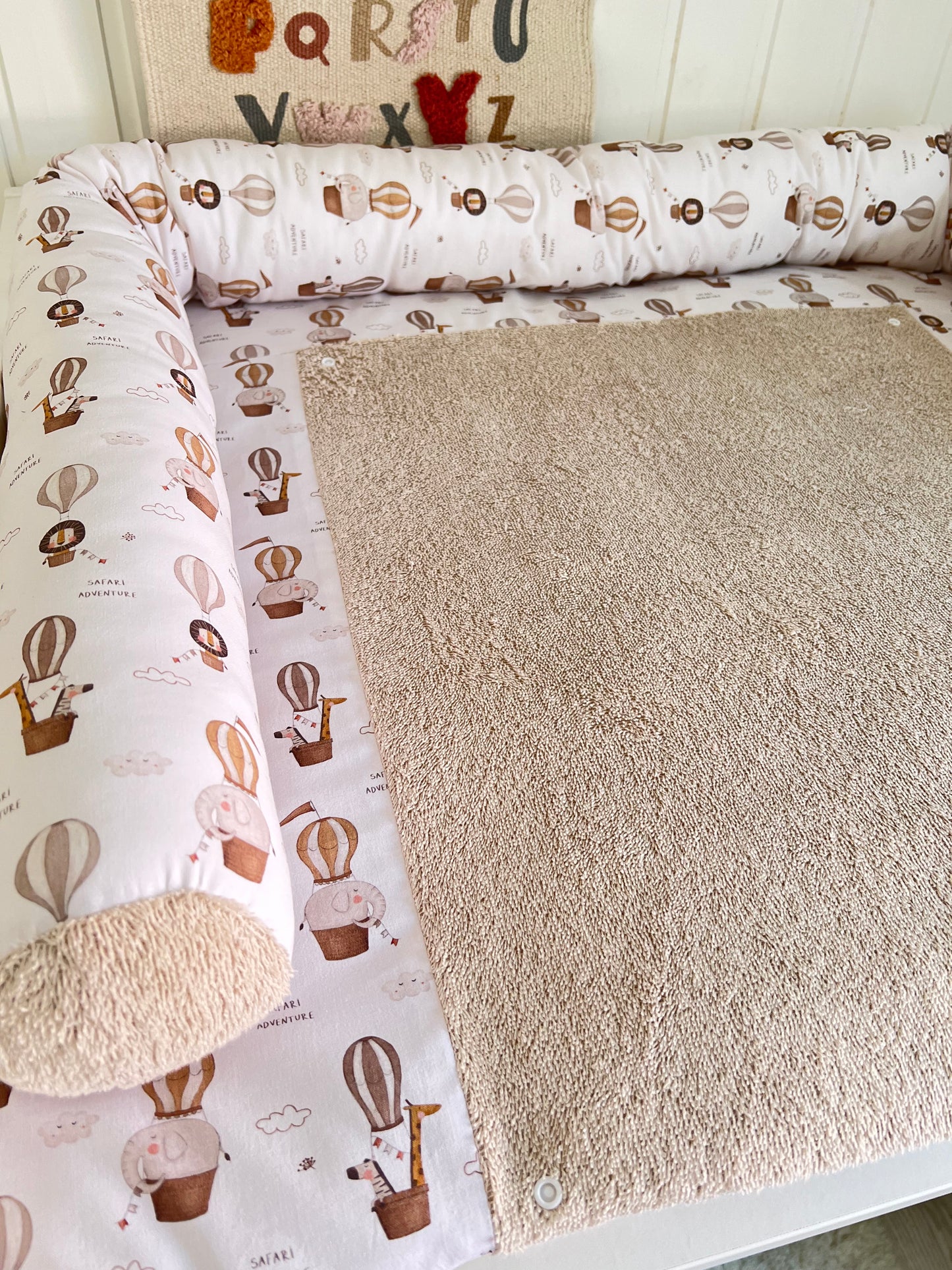 Wickelauflage Set "Adventure+Frottee hellbeige“