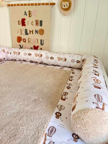 Wickelauflage Set "Adventure+Frottee hellbeige“