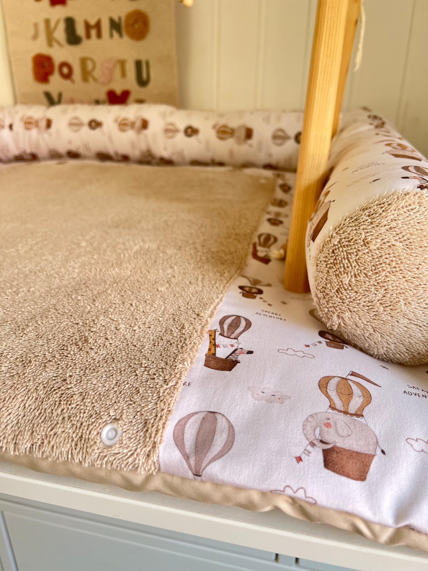 Wickelauflage Set "Adventure+Frottee hellbeige“