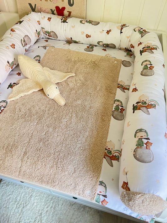 Wickelauflage Set "Ente+Froittee hellbeige“